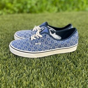 Vans Authentic Checker Dot Blue Color Theory Size 10 NWT